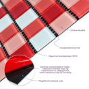 Мозаїка з декоративного скла 298х298х4,5мм Червона SW-00002367