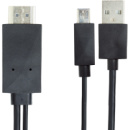 Відео кабель PowerPlant HDMI - micro USB 11 pin + USB, 1.8м, MHL , Blister