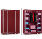 Складной тканевый шкаф STORAGE WARDROBE 88130 на 3 секции, 130х45х175 см