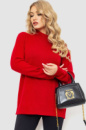 Жіночий светр в'язаний, колір бордовий, 204R179