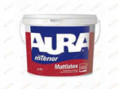 Фарба біла, інтер'єрна, Aura Mattlatex, 2.5л, матова, латексна