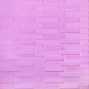 3D панель самоклеющаяся кладка пурпурная 700х770х4мм (332) SW-00001349
