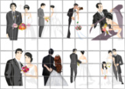 Цукрові картинки Lovers (12 варіантів)