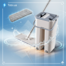Швабра і Відро Велике Scratch Cleaning Mop зі складною ручкою та системою віджиму, дві насадки мікрофібри