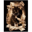 Картина за номерами «Грошовий кіт» 40х50см