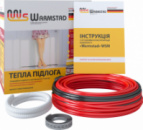 Теплый пол двухжильный нагревательный кабель WARMSTAD WSS-210 Вт длина 11,5 метра площадь обогрева 1,4-1,9 м2 комплект