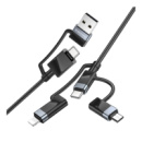 Кабель USB Borofone BU51 6-in-1 USB/C to iP/Micro/Type-C(L=1.2M)