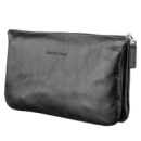 Барсетка чоловіча 711146 з гладкої шкіри Чорна