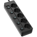 ColorWay Фільтр живлення СolorWay 5 розеток 2м Black (CW-PSEA52SBK)