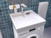 Умывальник на стиральную машину акриловый Redokss San FOBOS 60х60см