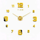 Часы настенные диаметр 10 см круглые в стиле лофт HP-3Y-1GOLD