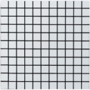 Самоклеюча алюмінієва плитка 300х300х3мм Біла мозайка SW-00001775