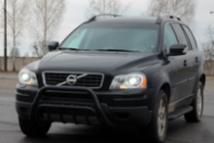 Передняя дуга WT002 Black (нерж.) для Volvo XC90 2002-2014 гг