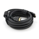Кабель Ritar PL-HD348 HDMI-HDMI Ultra HD 4K, 1080P, 5.0m, v1,4, OD-7.3mm, с фильтром,  круглый Black, коннектор Gold, Пакет, Q70