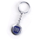 Брелок для ключів Fiat метал/синій (на ланцюжку)