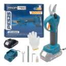 Секатор акумуляторний PROFI-TEC PES25 007644 (1акум.20В 2Аг/зарядний)