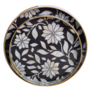 Набор круглых подносов для подачи еды 2 (шт) Ø32.5 / 37 (см) красивые декоративные подносы для кухни, в кровать, на стол HP-HK-15