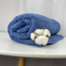 Полотенце банное махровое Febo Vip Cotton Ecre Турция 6375 синее 70х140 см