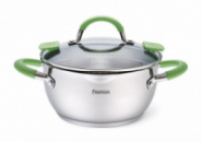 Каструля Fissman Charlotte 2л з кришкою-друшляком
