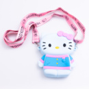 Детская силиконовая сумочка Hello Kitty 13*10*3 см HP-55-1BL