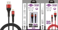 Кабель microUSB (V8) SERTEC ST-059 круглий плетений (2 м) BLACK