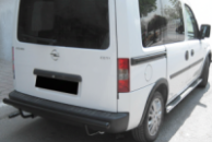 Задняя дуга AK002 Черная (нерж.) для Opel Combo 2002-2012 гг