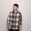 Сорочка Pobedov Tartan Сіро-коричневий