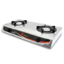 Настольная газовая плита на 2 конфорки из нержавеючей стали Domotec MS 6606 4.4 кВт