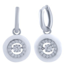 Серебряные серьги CatalogSilver с керамикой (1325926)