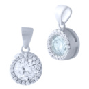 Серебряная подвеска CatalogSilver с фианитами (1917909)