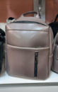 ДИМЧАТИЙ (темний беж) — сумка-рюкзак - великий якісний із зручною кишенею спереду (Луцьк, 802)