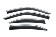 Ветровики с хромированным молдингом Niken Luxury (4 шт) для Mercedes E-сlass W210 1995-2002 гг