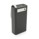 Power bank Voltronic T12-PD под 12х18650, Digital display, Output: 22.5W, Micro-USB, Type-C, Lightning, ABS, PVC, Black, BOX