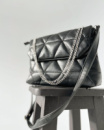 АКЦІЯ!  ЧОРНА — фабрична стьобана сумочка під клапаном, з ланцюжком, високої якості (Луцьк, 709)
