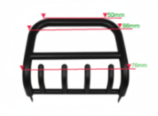 Кенгурятник QT006 Black (нерж.) для Nissan Pathfinder R51 2005-2014 гг