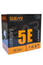 Кабель витая пара GEAR UTP 4x2x0,51 Cat5E, CU Premium, для внутренних работ, 305m