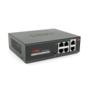 4х портовый PoE коммутатор ONV-H1064PLS, 4хРоЕ 100 Мбит + 2х100 Мбит до 250м, IEEE802.3af/at , общая мощность 65Вт