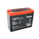 Тяговая аккумуляторная батарея AGM MERLION 6-DZM-32, 12V 32Ah M5 ( 218x95x175мм), 9,5 кг.Q2