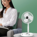 Складной вентилятор аккумуляторный на ножке Telescopic Folding Fan с USB зарядкой