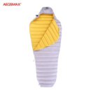 Пуховий спальний мішок Aegismax LETO +7 °C +2 °C. Розмір L 700FP Сірий.