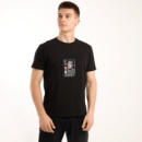 Футболка Pobedov Peremoga - найклейка біла Карта Короля Чорний