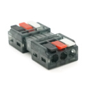 Клемма разъемная с нажимными зажимами 3-проводная  LT-3-3, 3-pin, 250V, 32A, 0.5-2.5mm2, 19*42*11mm, серая