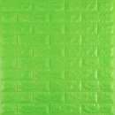 3D панель самоклеющаяся кирпич Зеленый 700x770x7мм (013-7) SW-00000051