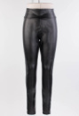 Жіночі чорні лосини з еко-шкіри