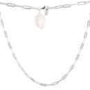 Серебряное колье CatalogSilver с натуральным жемчугом барочным, вес изделия 13,37 гр (2109341) 500 размер