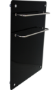 Электро полотенцесушитель Evolution Duo HGlass GHT 5070 (стеклокерамика) черный белый 500*700*12 мм 450/225 Вт