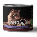 LANDOR Senior Cat Calf and Herring Влажный корм для зрелых кошек с телятиной и сельдью 200 г