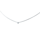 Серебряное колье CatalogSilver с фианитами, вес изделия 2,28 гр (1974650) 390 размер
