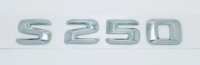 Напис на багажник, емблема Mercedes S250