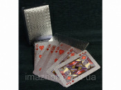 Пластиковые игральные карты «серебро» i5-72